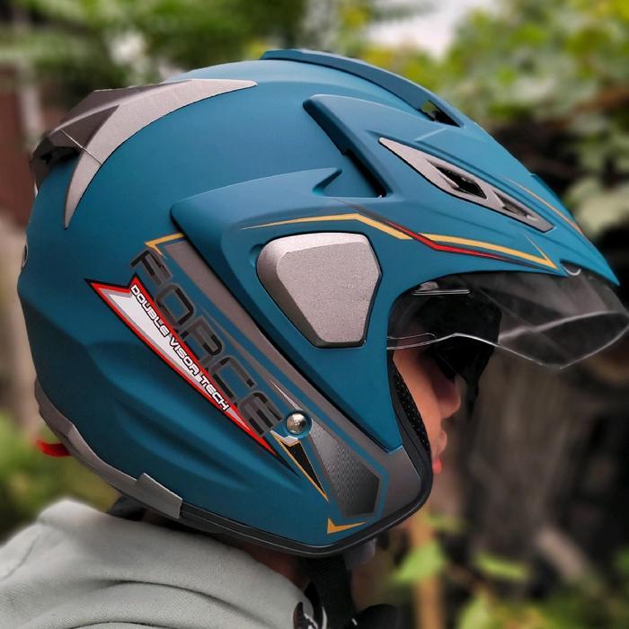 Helm Force SNI anti pecah ada anti malingnya garansi Kaca Motor