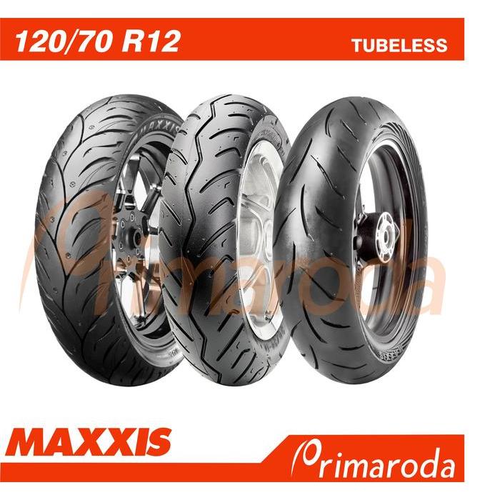 Ban Depan Vespa GTV Tubeless Maxxis 120/70 Ring 12