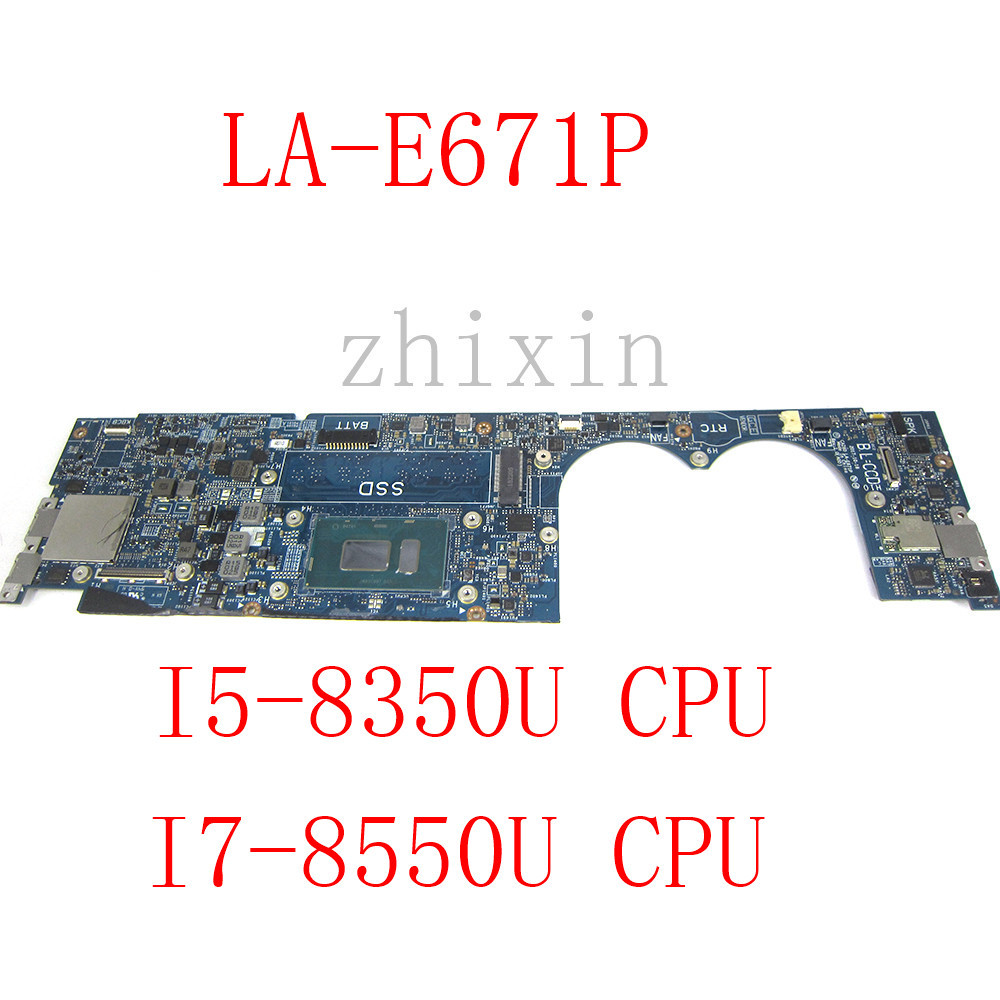 yourui FOR dell XPS 13 9370 Laptop Motherboard with I5-8350U/I7-8550U CPU 8G/16G CAZ60 LA-E671P CN-0