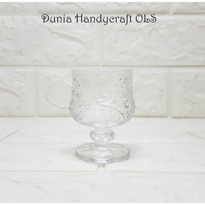 SLOKI PESONA gelas mini Kaca Cantik Elegan Pajangan mewah harga murah