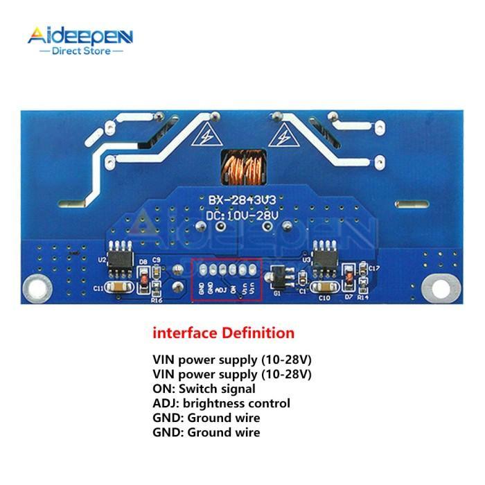 4 Ccfl Lamp Backlight Universal Laptop Lcd Inverter 10-28V For 15-24Inch Screen