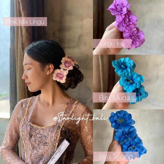 STARLIGHT BALI - Semanggi Sakura Polos / Semanggi Kain / Aksesoris Rambut / Semanggi Bali /