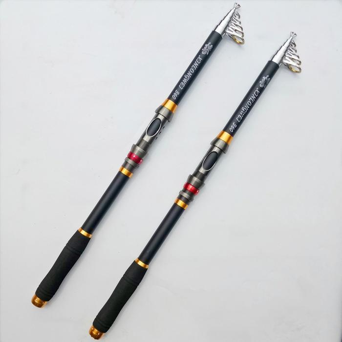 Joran Pancing Portable Carbon Fiber Telescopic 2 Meter - 3.6Meter/ Joran Pancing Murah Kuat
