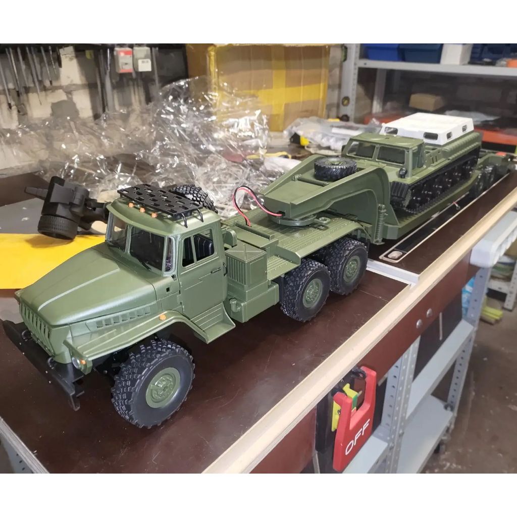 Wpl Military Truck B36/3 B36 E-1 Car Rc Truck Transport Vehicle Trailer 1/16 Full Scale Military