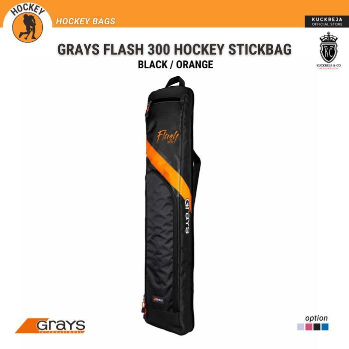 Grays Flash 300 Hockey Stickbag - BLACK ORANGE