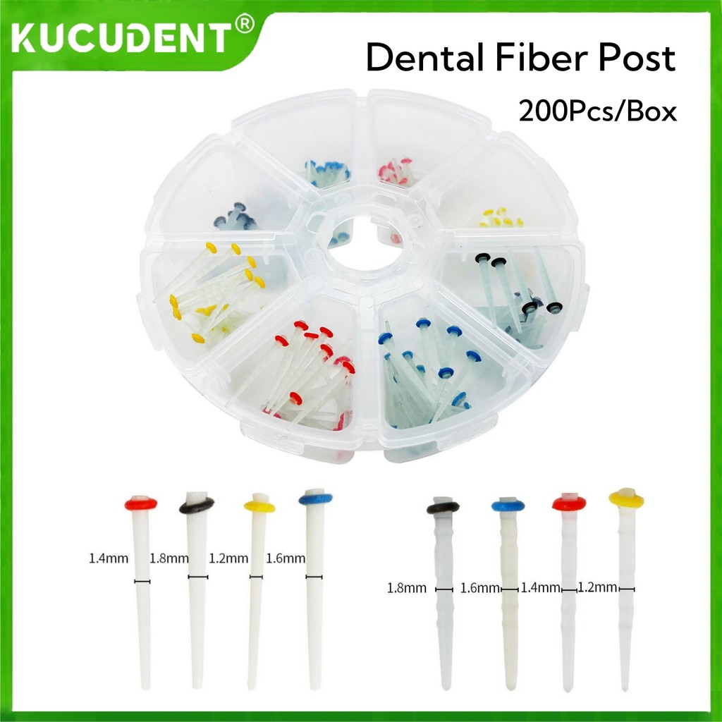 Dental Fibre Posts Drills Kit Straight Screw Fibre Pile Quartz Glass Root Fiber Canal Resin Post Den