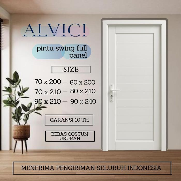 Pintu Kamar Modern Minimalis UPVC Pintu Kamar Mandi UPVC Pintu Toilet UPVC Pintu Swing Full Panel