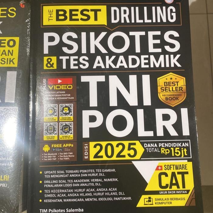 buku best drilling psikotes tes akademik TNI POLRI original gramedia