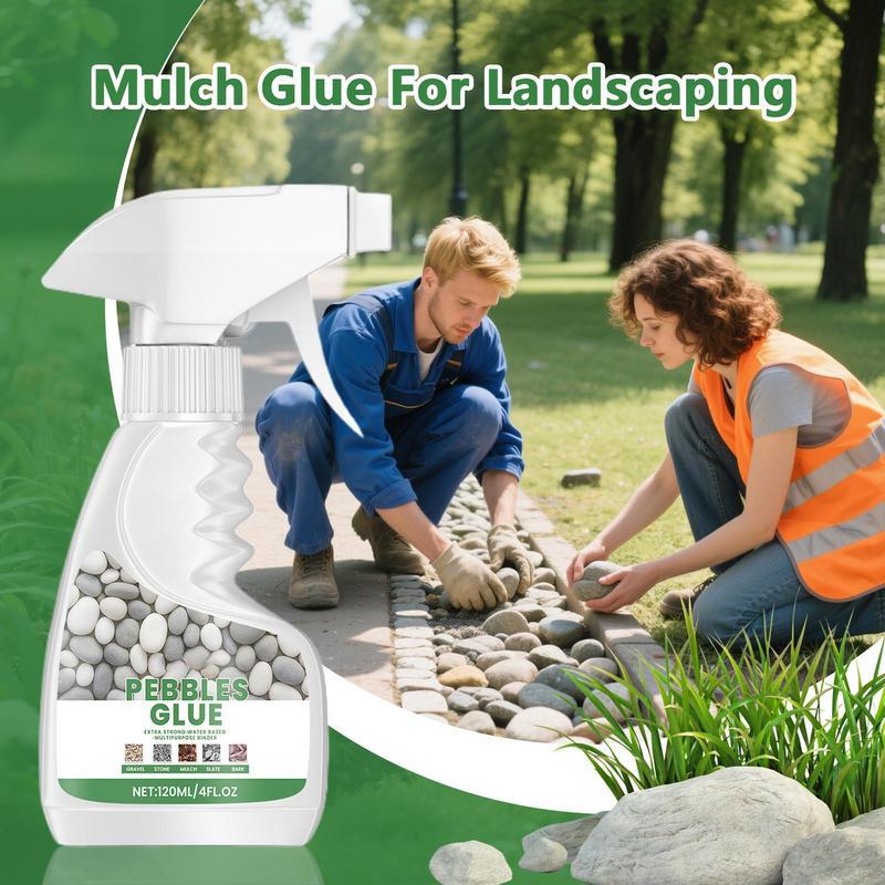 Gravel Glue For Landscaping Rock Glue 120ml Stone Binder Weather-Resistant Adhesive Spray For Pond