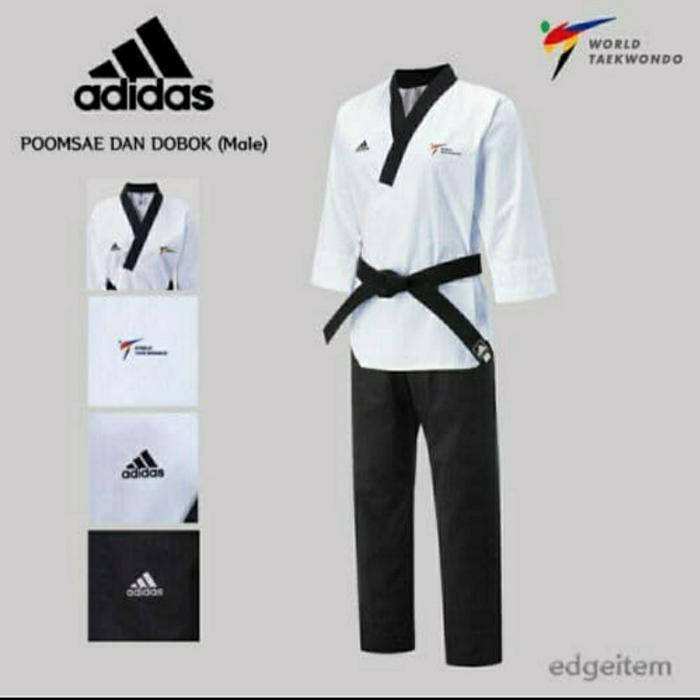 DOBOK ADIDAS POOMSAE SENIOR PUTRA PUTRI ORIGINAL Promo Premium