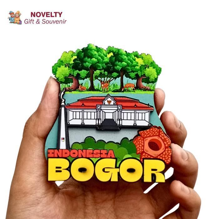 rrqb- Souvenir Magnet Kulkas Bogor Oleh-Oleh Dari Negara Indonesia