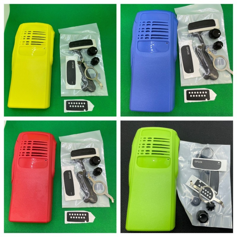 Multi-color Walkie Talkie Repair Replacement Front Housing Case Cover Kit for GP328 GP340 HT750