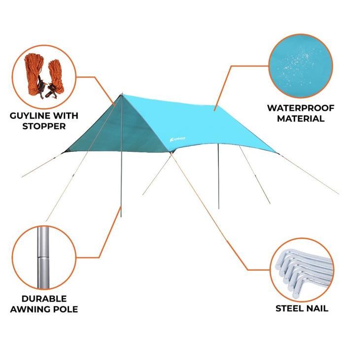 Consina - Chanodug Flysheet Set 3 X 3M Canopy Untuk Camping Outdoor