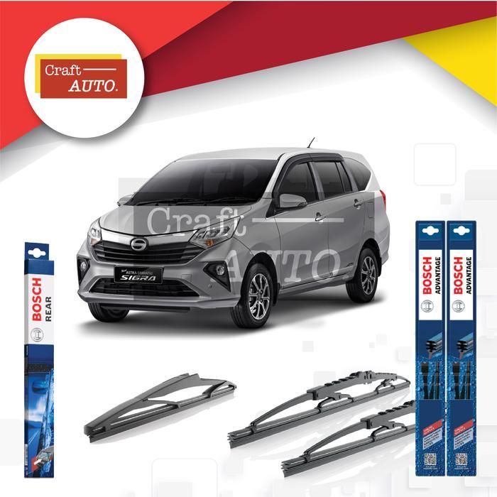 Wiper Daihatsu Sigra Depan Belakang Bosch Advantage