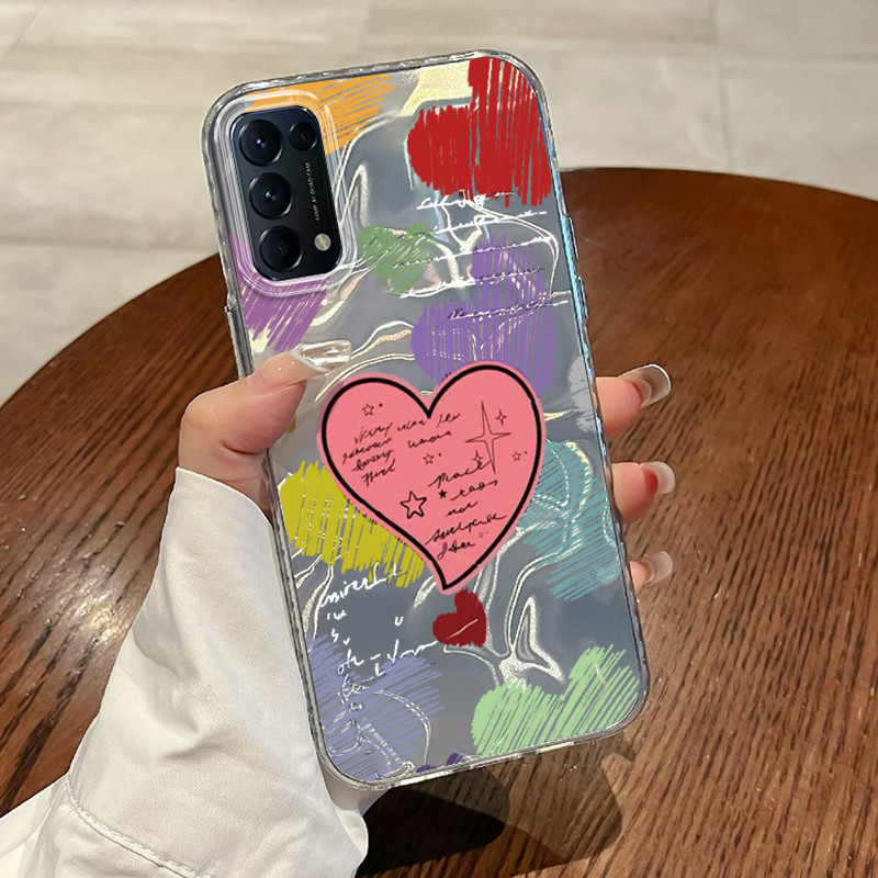 Casing Hp OPPO Reno 5 4G Reno 5 5G Reno5 Reno 5K 5G Reno5 K Find X3 Lite Case Casing Pola Bunga Kami