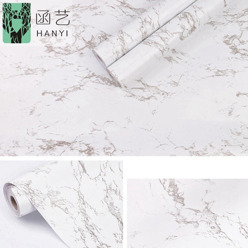 Wallpaper Sticker Dinding Motif Marmer Elegan Ruang Tamu Kamar Tidur