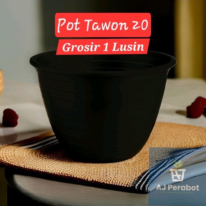 Gardening Mikha 1 Lusin Pot Tawon 20 / Pot Tanaman / Pot Bunga / Pot Bunga Plastik