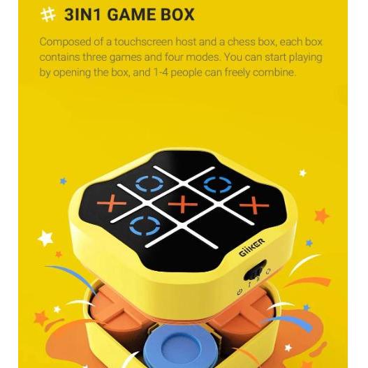 GIIKER SUPER TIC TAC TOE BOLT CHESS PUZZLE TOYS MAINAN ASAH OTAK KODE 1182
