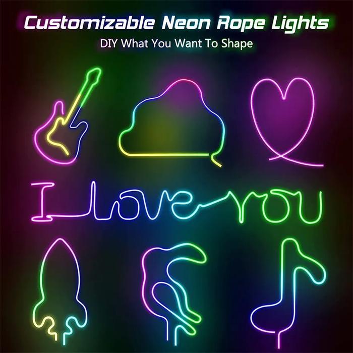 luxp- Led Alis Neon Flexible Flex Rgb Matrix Symphony 12V Running Meteran