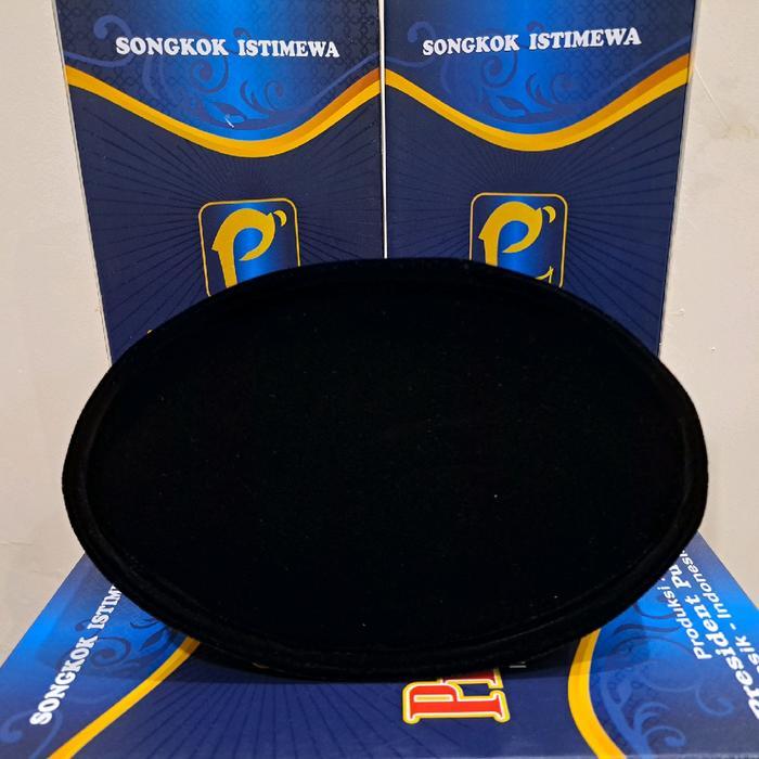 Songkok Peci PRESIDENT AA/NON AC kopiah polos hitam peci president