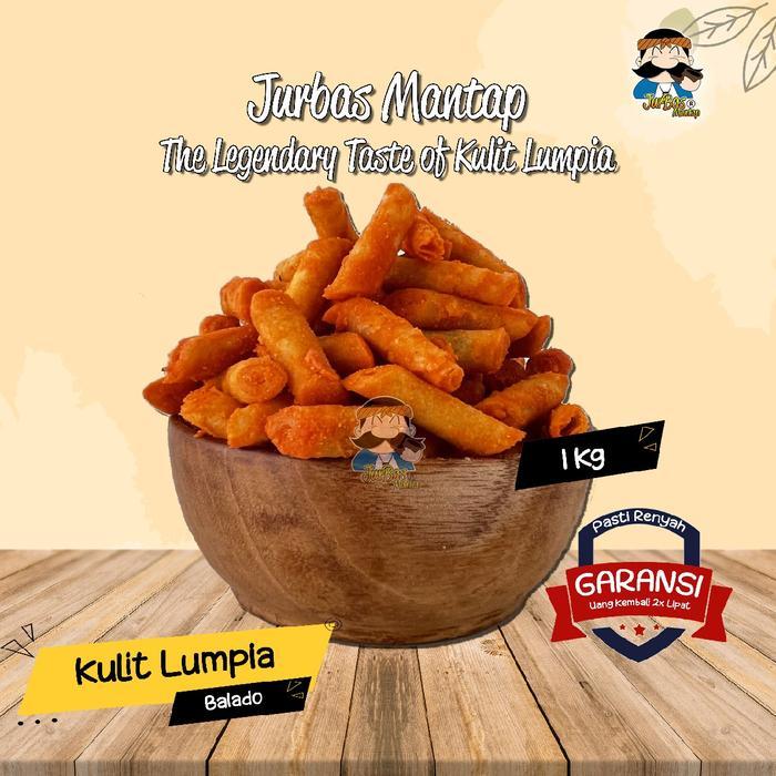 gzh3- Kulpi 1 Kg (Kulit Lumpia Goreng) Goreng Food Crispy Snacks Pedas Kering