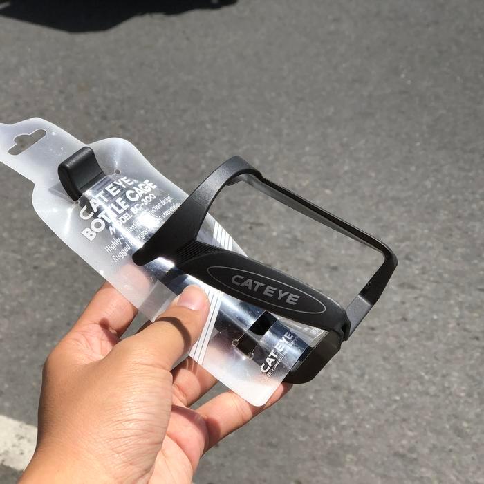 TEMPAT BOTOL MINUM BOTTLE CAGE BIDON VINTAGE CAT EYE BC300 JAPAN HITAM