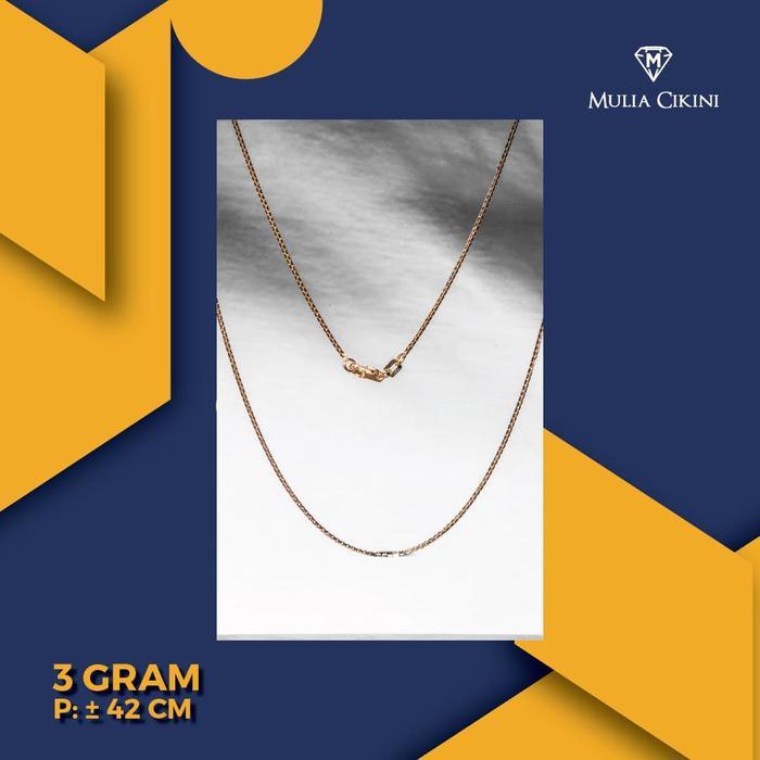 cyhf- Kalung Emas Kuning Ubs Italy Santa 75% 3 Gram