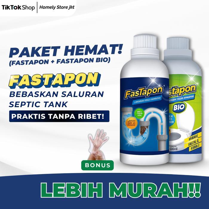 ( PAKET HEMAT ) Fastapon anti sumbat dan fastapon bio atasi mampet Kain AMPUH