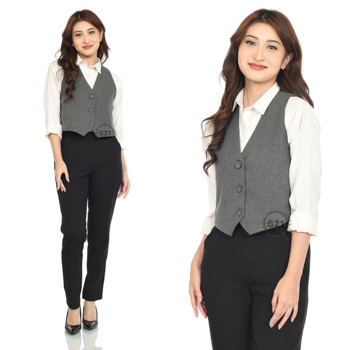 Rompi Vest Formal Wanita Kerja Kantor Dan Kasual Bahan Import Premium Hight Quality02