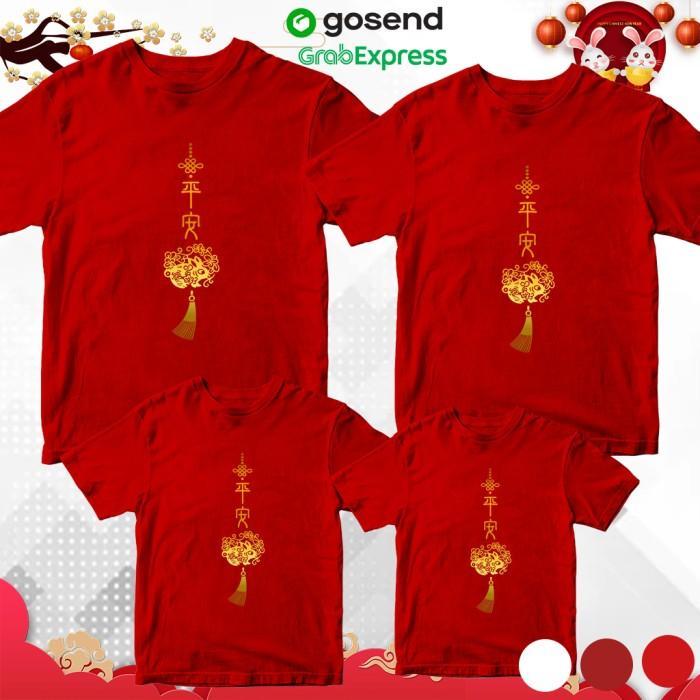 Baju Kaos Imlek Wanita 2023 Kaos Merah Jumbo Big Size M L Xl Xxl Xxxl
