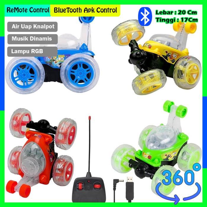 Mobil Remote Control Stunt Carr 360 Derajat Bisa Balik Badan Lampu Rgb - Mainan Rc Anak Cowok