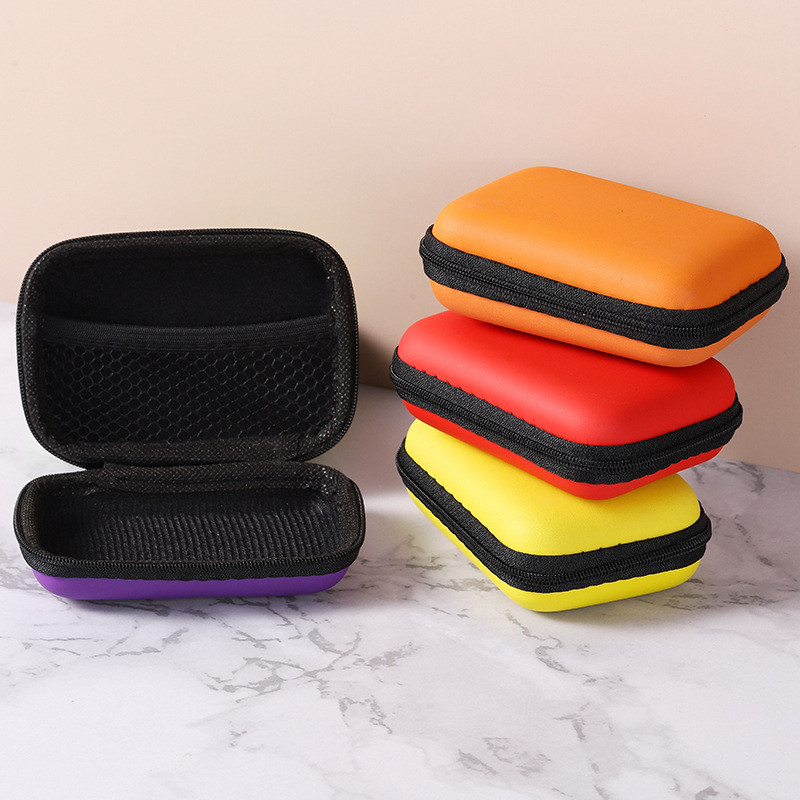 1pcs Hot Sale 5Colors Hard Case for Board Games Children Game Cards Travel Zipper Carry Cases Earpho