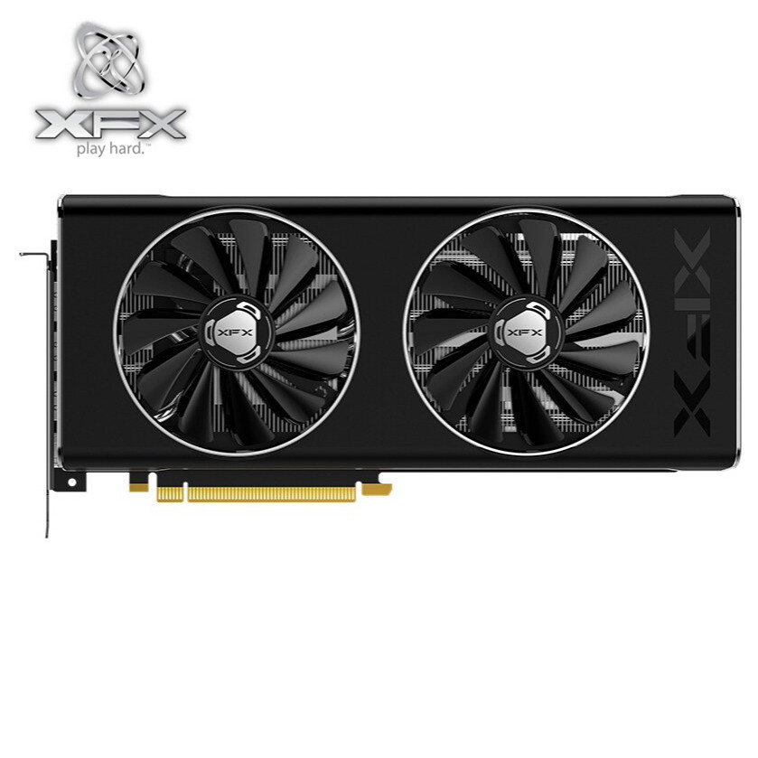 Used XFX RX 5700XT 8G GDDR6 Video Card For AMD Radeon RX5700 8G RX 5700 XT 8GB Graphics Cards 1nm 14