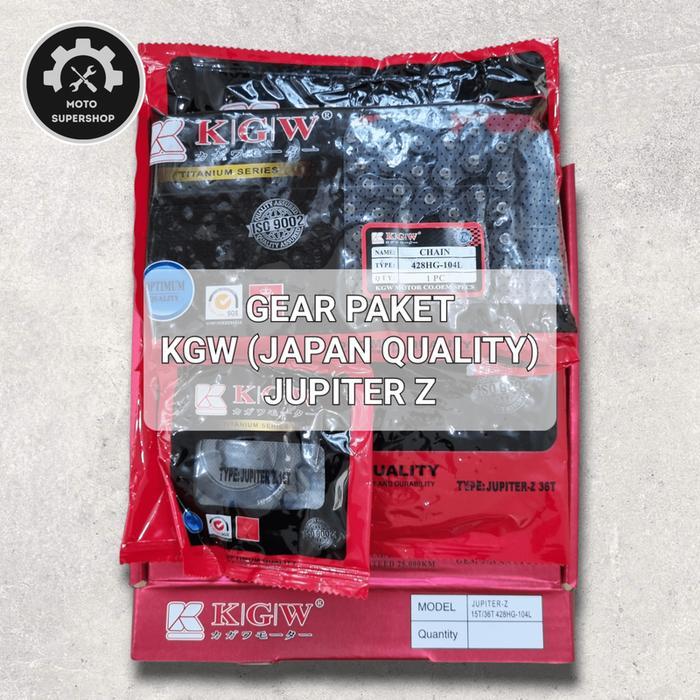 Terlaris [Kgw] Gear Paket Set (Gear Depan+Belakang+Rantai) - Jupiter Z Terlaris