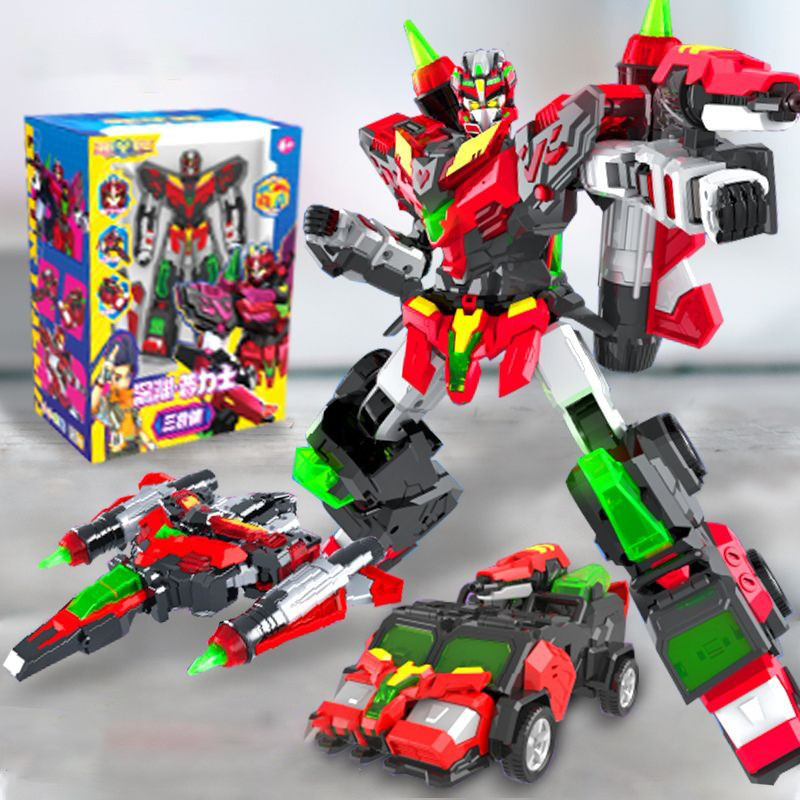 Glory Alliance 4 Transforming Robot Shapeshifting League Toys 3 in 1 Combined Deformed Vehicle Mecha