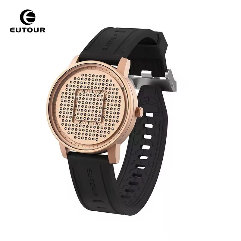 EUTOUR New Magnetic Ball Quartz Watch Simple Fashion Casual Men's Watches Silicone Strap Unisex