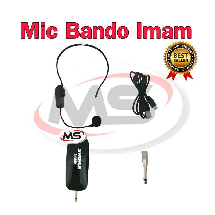 Mic Wireless Bando Clip On Imam Masjid/ Mic Bando Wireless Garansi