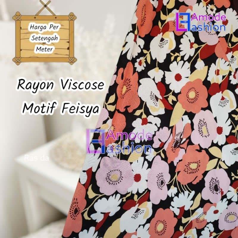 Kain Rayon Viscose Motif Feisya