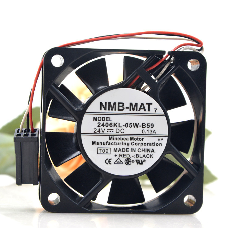 NMB 2406KL-05W-B59 6015 24V 6CM Drive Belt Detection Alarm Fan