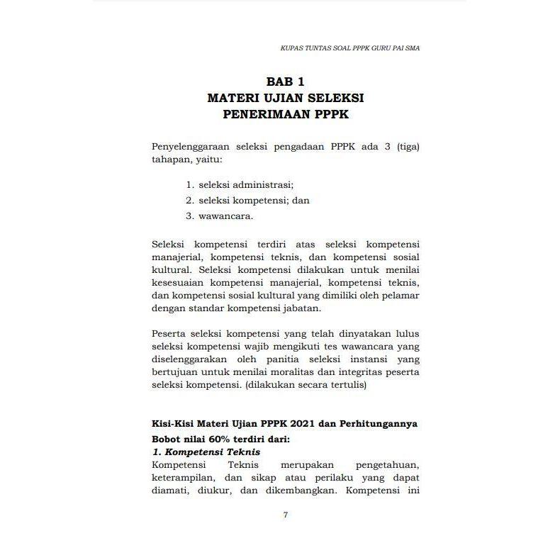 Buku Kupas Tuntas Soal Pppk Guru Pai Sma Guepedia