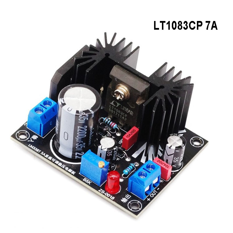 Assembled LM317 LM338T LT1083CP DC Adjustable Linear Regulated Power Supply Board 1.5A 5A 7A
