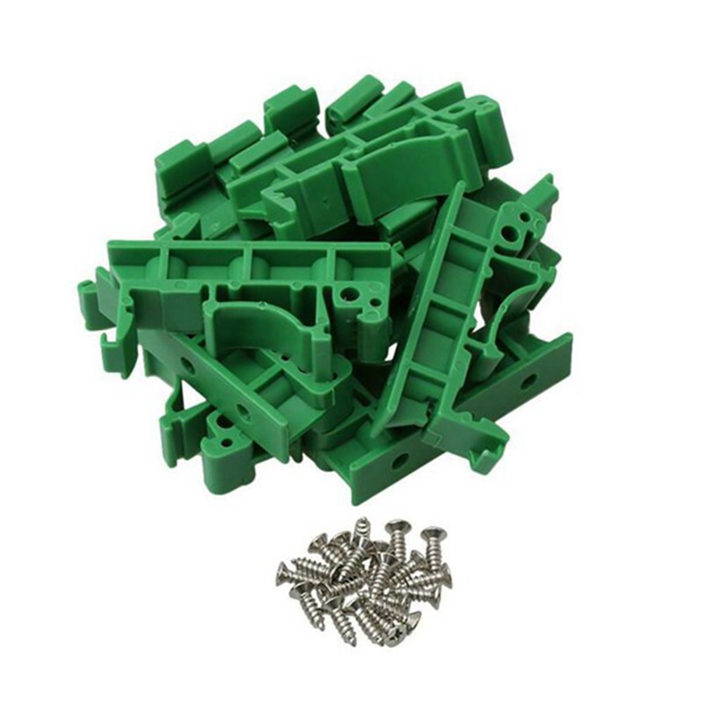 20Pcs DRG-01 PCB for DIN 35 Rail Mount Mounting Support Adapter Circuit Board Bracket Holder Carrier