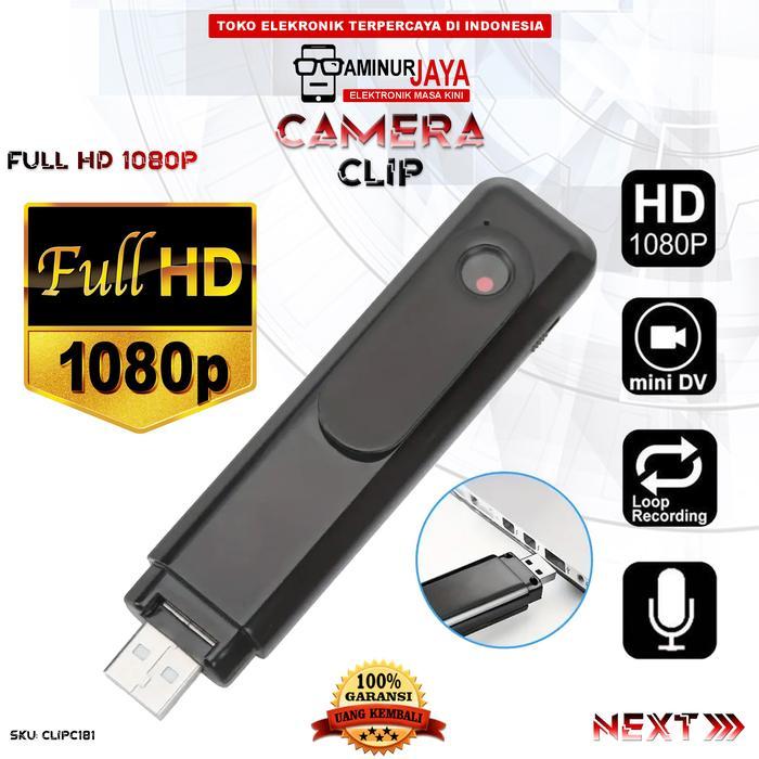 Aminurjaya Spy Camera Mini DV DVR Digital Portable C181 Kamera Clip Pena Kalung Perekam Video Foto