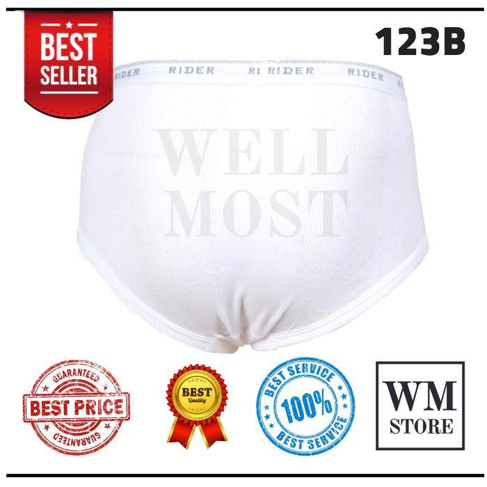 Re0H- Celana Dalam Rider 123B Pria Ukuran 38 40 42 Berkualitas Ori / Pakaian