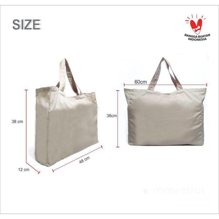 l670- Tas Kain Besar, Totebag Wanita Polos, Tas Belanja Besar, Tas Custom