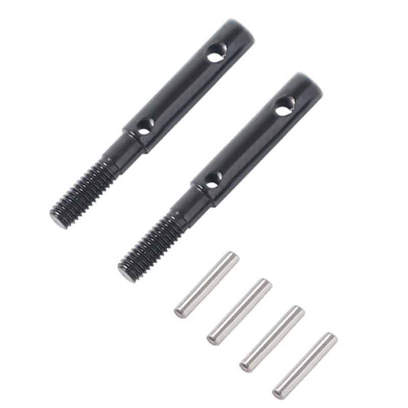 2 Pcs Hard Steel Front Rear Portal Stub Axle Drive Shaft For RC Crawler AXAIL SCX10 III AXI03007 Cap
