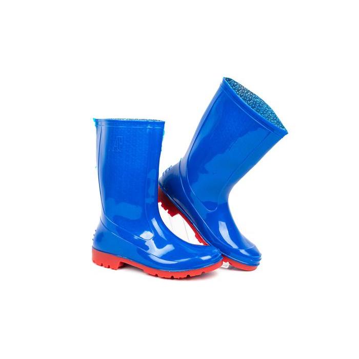ezbu- Sepatu Boot Anak Ap Boots 2001 Biru Merah - Sepatu Boot Karet