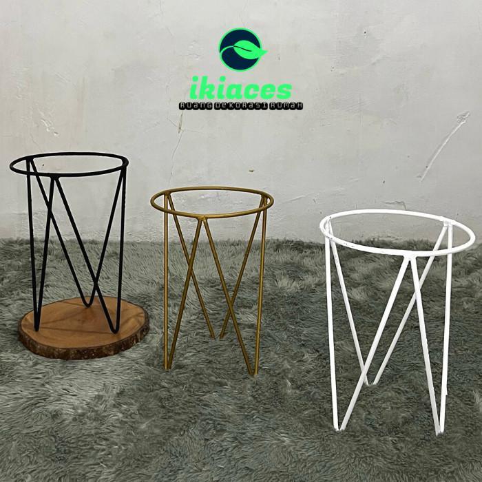 gdyd- Standing Besi Pot 3 Kaki Wadah Pot Hias Dekorasi Pot Besi Murah