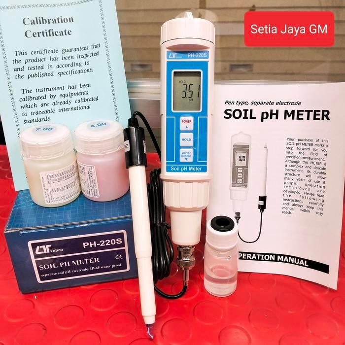 Lutron Ph-220S Pen Soil Ph Meter - Alat Ukur Ph Tanah, Daging, Cream, Dan Sejenisnya
