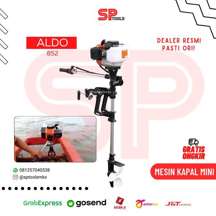 MESIN TEMPEL OUTBOARD 2HP / MESIN ENGINE KAPAL MINI ALDO TIPE 852
